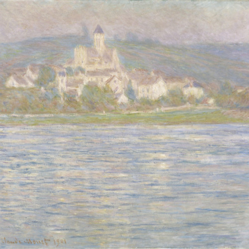 灰色的维特依-162-莫奈-Vétheuil, Grey Effect (1901)