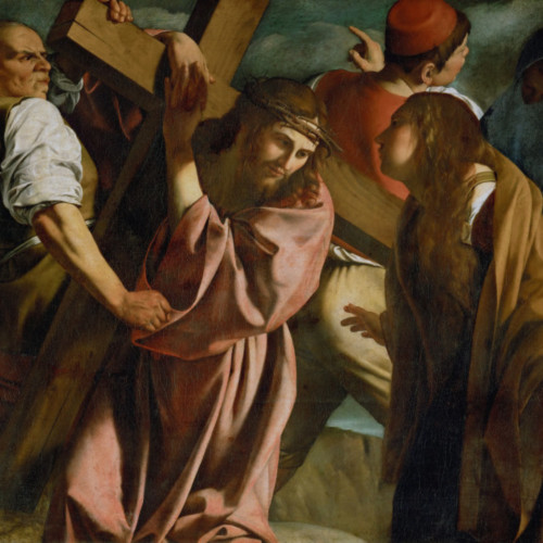 卡拉瓦乔油画《背负十字架的耶稣...