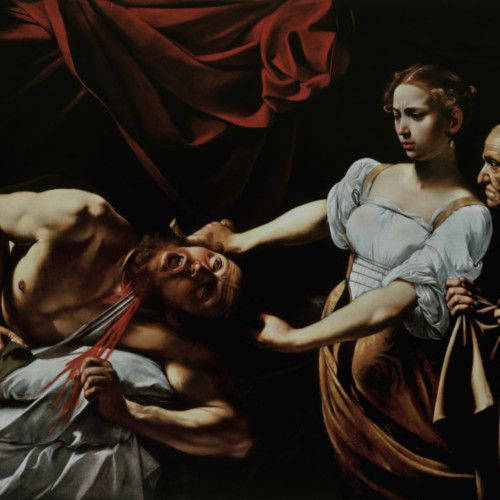 卡拉瓦乔油画《犹迪杀死荷罗浮尼》高清大图20